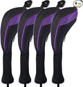 Andux 4 Pack Long Neck Golf Hybrid Club Head Covers Dial No. Tag CTMT-01