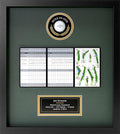 Hole-in-One Golf Display Case Frame, 3 or 4 Components for Ball, Scorecard, Photo & Printed Graphic Info Insert (Premium, 3 Components)