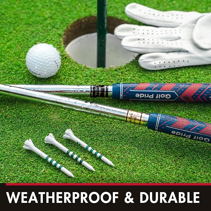 PIN HIGH 40 Personalized Golf Club Name Labels | Weatherproof, Fade Resistant, Laminated Thermal Transfer Custom ID Labels, Made in The USA, (Free Customization & Shipping), Chrome