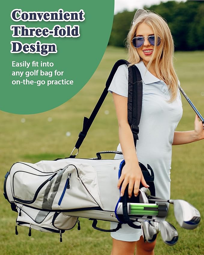Golf Alignment Sticks, 2 Pack Plastic 49" Collapsible Alignment Stick Golf Practice Rods Aid for Aiming, Putting, Swing Trainer, Posture Corrector with Tube Case, Golf Training Equipment
