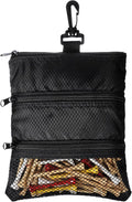 Golf Tee Bag Pouch Multi Pocket Zipper Golf Tee Holder Bag Accessories Organizer for Men and Women