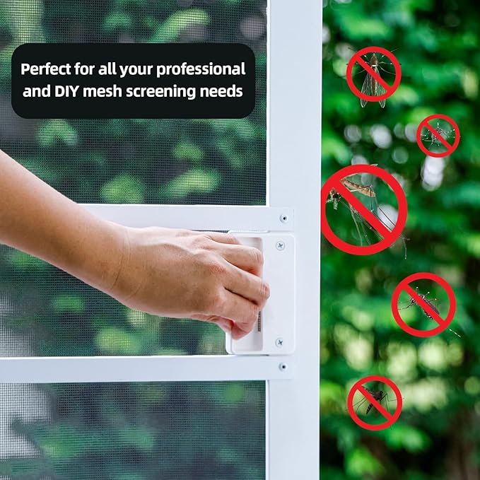 Fiberglass Window Screen Mesh Roll - 36"x100', Easy-to-Cut Screen Door Mesh for Windows, Pool, Porch Durable Mesh Replacement Option