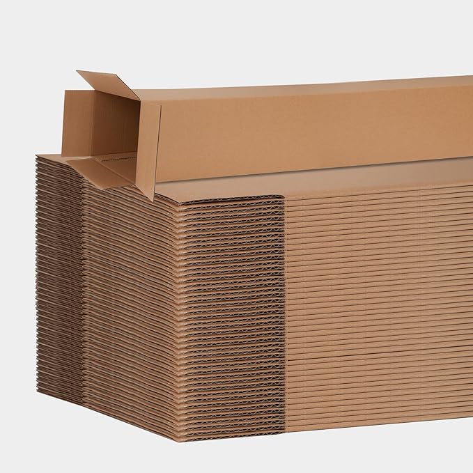 6x6x48 Inch Tall Corrugated Cardboard Boxes 10 Pack, 6"L x 6"W x 48"H Golf Club Shipping Boxes - Shipping, Moving, Packaging, Mailing, Storage Box for Home or Business