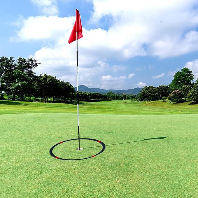 Precision Rings – Golf Chipping Circles, Putting Target Trainer | Flexible Visual Indicator Rings for Green Shot Control and Accuracy Practice, Lightweight Setup for Indoor Lawn Or Backyard Golf T