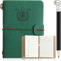 Yexiya Golf Scorecard Book with Pencil Leather Golf Journal Scorecard Holder Accessories Notebook Log Book Pocket Scorebook Gifts for Men Golfers, Sports and Outdoor Club Accessories
