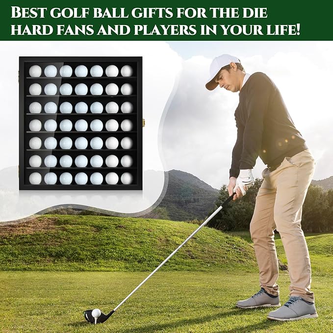 TJ.MOREE Golf Ball Display Case for 49 Balls