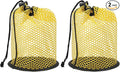 Golf Ball Storage Bag Nylon Mesh Golf Pouch with Adjustable Drawstring Closure for Balls Outdoor Sports Supplies