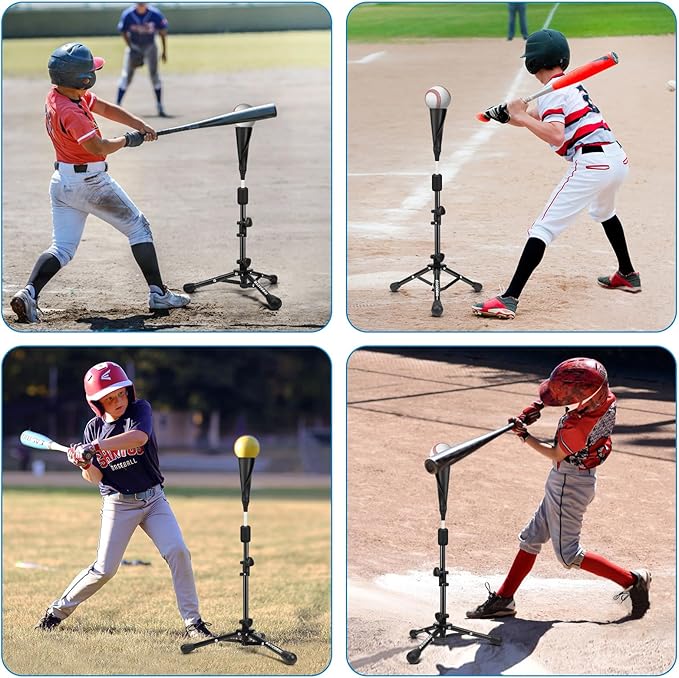 Baseball Tee for Kids,Batting Tee,Softball Tee,Youth Hitting Tee,Teeball Tee,Travel Tee,Easy Adjustable Height