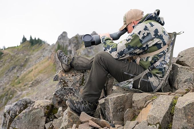 Crazy Creek Kings Camo HEX 2.0 Original Chair for Hunting, Camping, Stadium Seating & More, on All Terrains, Adjustable Straps, Compact Design, Water-Resistant, Kings Camo