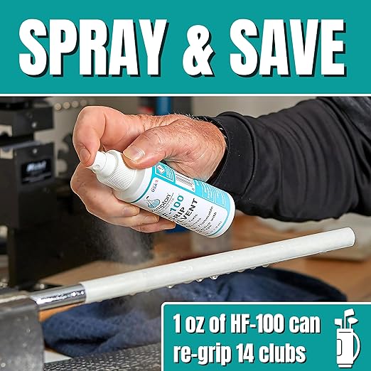 Brampton Ultimate Grip Kit for GolF Club Regripping - 30 Premium 2"x10" Golf Grip Tape Strips, Hook Knife, Rubber Vise Clamp, & 8 oz HF-100 Non-Toxic, Non-Flammable, Odorless Golf Club Grip Solvent