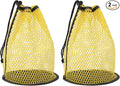 Golf Ball Storage Bag Nylon Mesh Golf Pouch with Adjustable Drawstring Closure for Balls Outdoor Sports Supplies