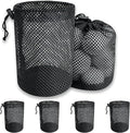 Golf Ball Storage Bag-6 Pack Mesh Bags with Drawstring，Golf Shag Bag Organizer,Sports Equipment Organizer Sack，for Collecting Half Balls Tennis Beach Trave