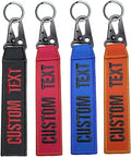 Graceful life Personalized keychain, custom name number tag, key ring accessories, embroidery keyring for luggage，crate，belt，gear，keyring，car key chain