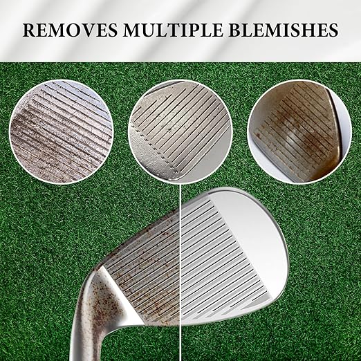 Golf Club Polish and Golf Club Cleaner Kit, 300ml 3-in-1 Rust, Scuff & Stain Remover and Rust Remover for Aluminum, Metal, Zinc and Steel