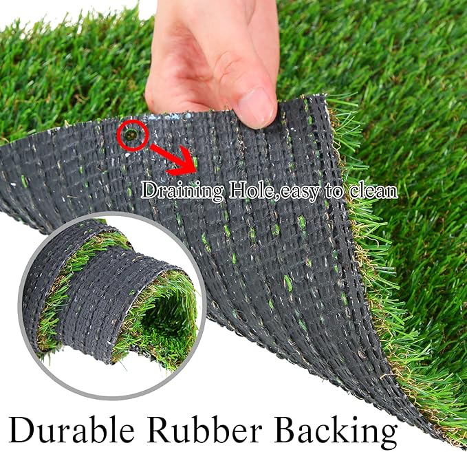 GLOBREEN Artificial Grass Table Runners 48 Inches - Green Faux Grass Turf Table Runner for Golf Football Party Decorations Wedding Birthday Dining Baby Shower