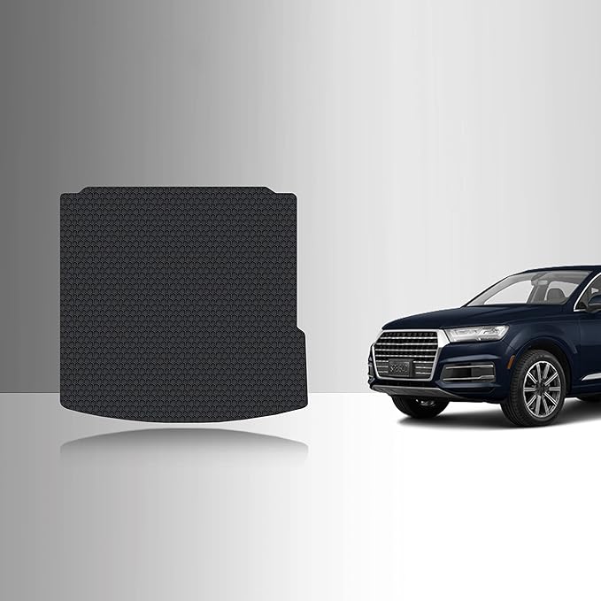 TOUGHPRO Cargo/Trunk Mats Accessories for Audi Q7 All Weather Heavy Duty (Made in USA) Black Rubber 2007 2008 2009 2010 2011 2012 2013 2014 2015