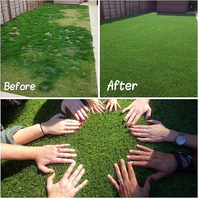 Artificial Grass Turf, 9ft x 70ft 0.4" Pile Height, Indoor Outdoor Fake Astroturf Rug Carpet Mat for Balcony Decor Backyard Patio Backdrop Fence Wall Decorations Dogs