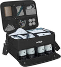ANILD Golf Trunk Organizer, 2 Layer Golf Storage Case with Separate Ventilated Compartment for 2 Pair Shoes, for Balls, Tees, Clothes, Gloves, Accessories, Golfer Gifts