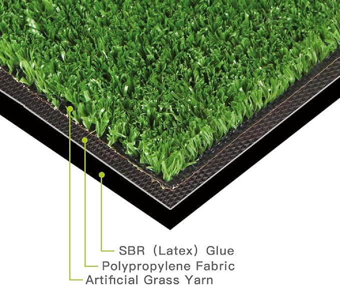 Artificial Grass Turf, 9ft x 35ft (315 ft²) Indoor Outdoor Fake Astroturf Rug Carpet Mat for Balcony Decor Backyard Patio Backdrop Fence Wall Decorations Dogs