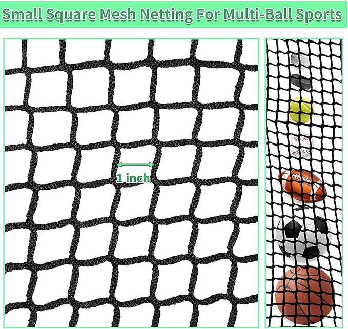 Golf Practice Net - Heavy Duty Nylon Netting, 10x10ft/10x15ft/10x20ft
