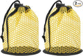 Golf Ball Storage Bag Nylon Mesh Golf Pouch with Adjustable Drawstring Closure for Balls Outdoor Sports Supplies