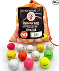 Golf Ball Monkey Recycled Hit-Away Practice Golf Balls with Mesh Bag - Pre-Owned Used Golf Balls for Driving Range & Training Golf Balls