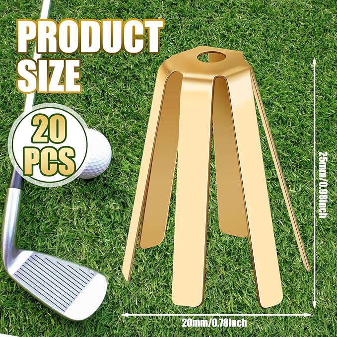 20 Pcs Universal Brass Golf Shaft Adapter Shims Fits. 335. 350. 355. 370 for All Shaft Accessories Adjustable Golf Adapter Shims