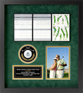Universal Golf Achievement, Event, Award Display Case Frame for Ball, Scorecard, Photo & Printed Graphic Info Insert (Elite, 4 Components)