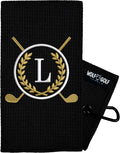 Wolf Golf Towels Monogrammed Personalized Golf Towel | Custom Golf Towels for Golf Bags for Men or Women