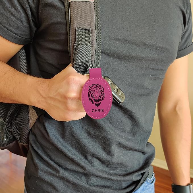 LaserGram Oval Keychain, Water Polo, Personalized Engraving Included