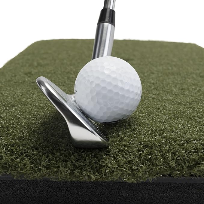 The Original Country Club Elite Real Feel Golf Mats 4'x4' Heavy Duty Commercial Practice Mat. The First Golf Mat That Takes A Real Tee and Lets You Swing Down Through,Simulator,Indoor, Outdoor Use