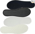 Happystep Cotton Terry Cloth Insoles, Barefoot Shoe Inserts, Sweat Absorption, Odor Control, Moisture-Wicking, Washable and Reusable, Zero Drop Shoe Insoles, 1 Pair Black and 1 Pair White (Women 8)