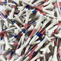 Pride Golf Tee Performance Plastic Golf Tees - Stars and Stripes - 30 Count, 2-3/4 Inch - Improve Distance and Accuracy