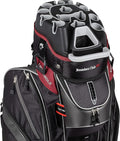 Founders Club 3rd Generation Club Lock Organizer Golf Cart Bag with 14 Way Anti Rattle Divider Top- Free Snap On Rain Hood-Full Length Dividers