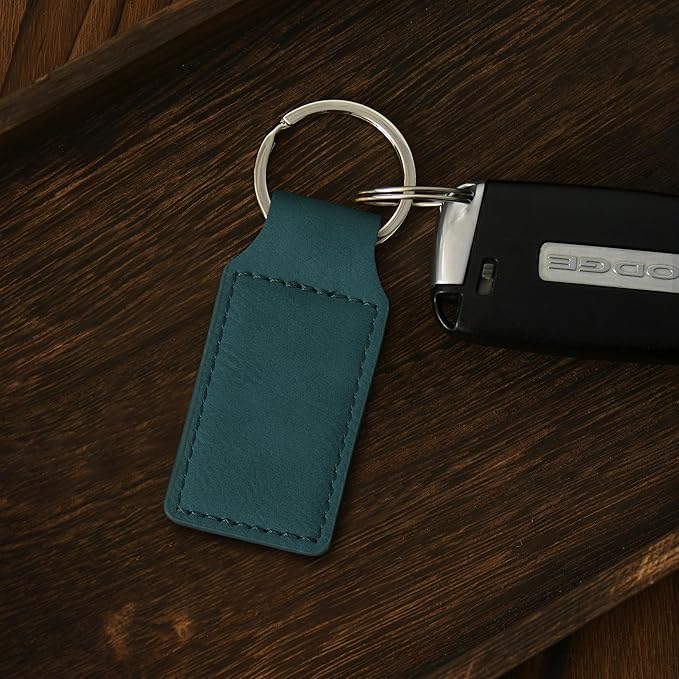 LaserGram Rectangle Keychain, Disc Golf, Personalized Engraving Included