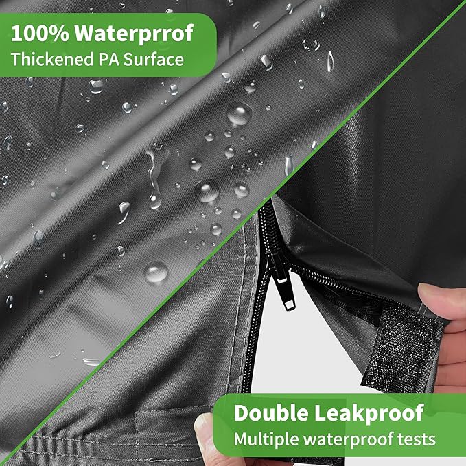 10L0L Heavy Duty 650D Golf Cart Cover for 2/4/6 Passengers EZGO, Club Car and Yamaha, All Weather Outdoor Protection Weatherproof