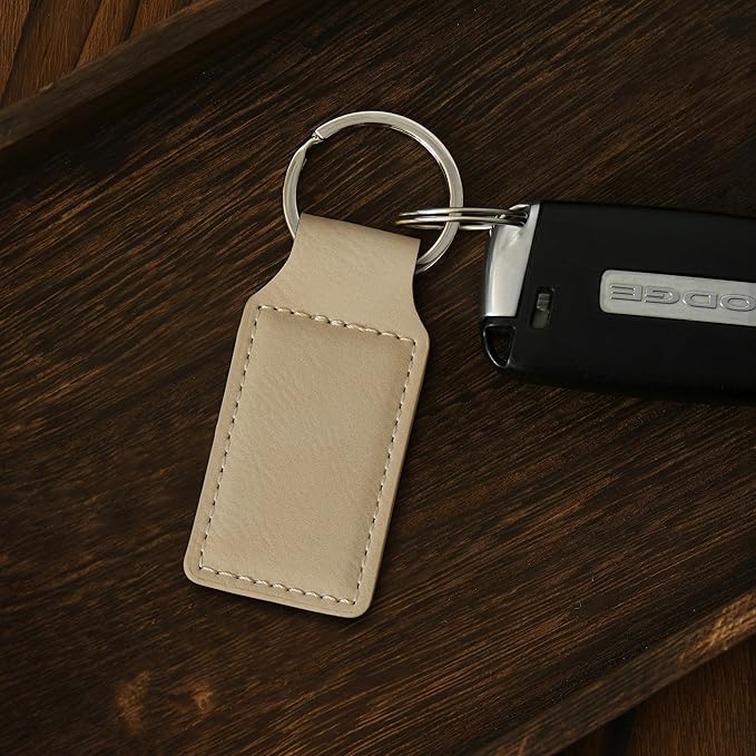 LaserGram Rectangle Keychain, Disc Golf, Personalized Engraving Included