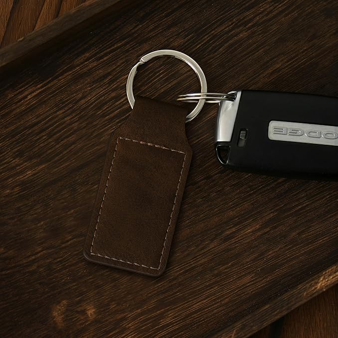 LaserGram Rectangle Keychain, Disc Golf, Personalized Engraving Included