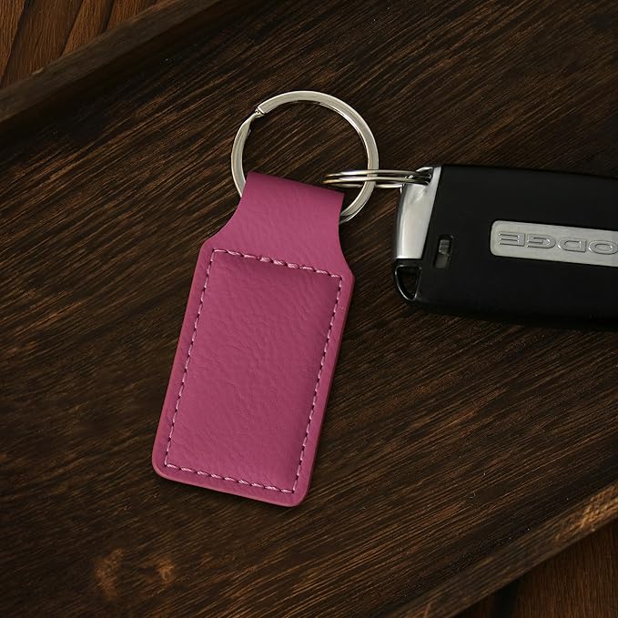 LaserGram Rectangle Keychain, Disc Golf, Personalized Engraving Included