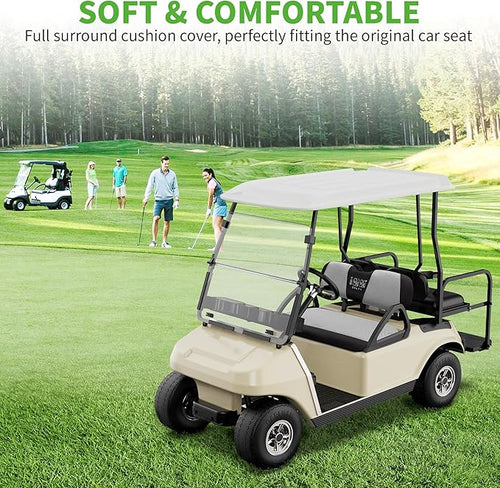 10L0L Universal Golf Cart Seat Covers Dress UP Older Golf Cart Durable Breathable Material Fit Like a Glove for EZGO TXT RXV Club Car DS, Easy to Install