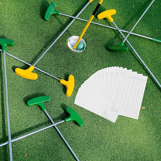 30pcs Golf Scorecards Durable Coated Paper Score Record Tools for Keeping Lightweight and Portable Design for Golf Courses and Statistics Tracking