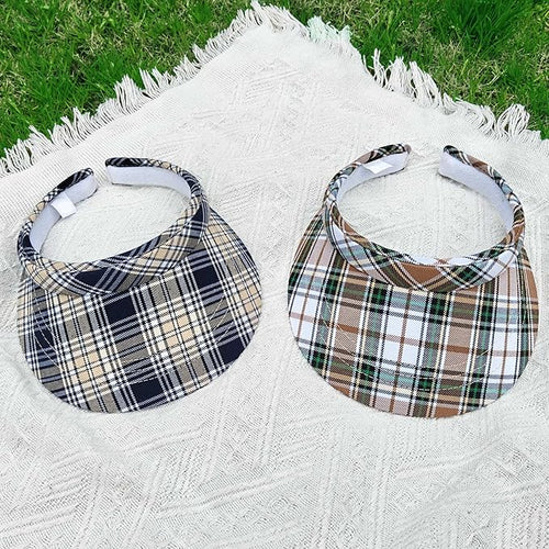 2 Pack Visor Women Men Sun Hat Clip On Visors Adjustable Sport Wide Brim Cap