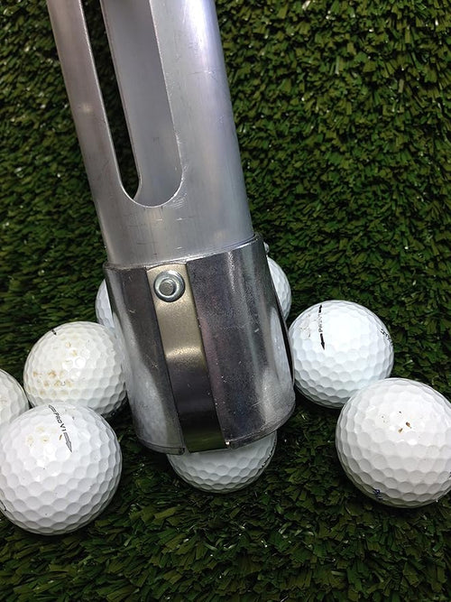 2 Item Bundle: Country Club Elite® Golf Practice Ball Tray | Commercial Shag Tube Quality Golf Equipment for Indoor/Outdoor Backyard/Home & Heavy Duty Training Use - Build Your Own Driving Range