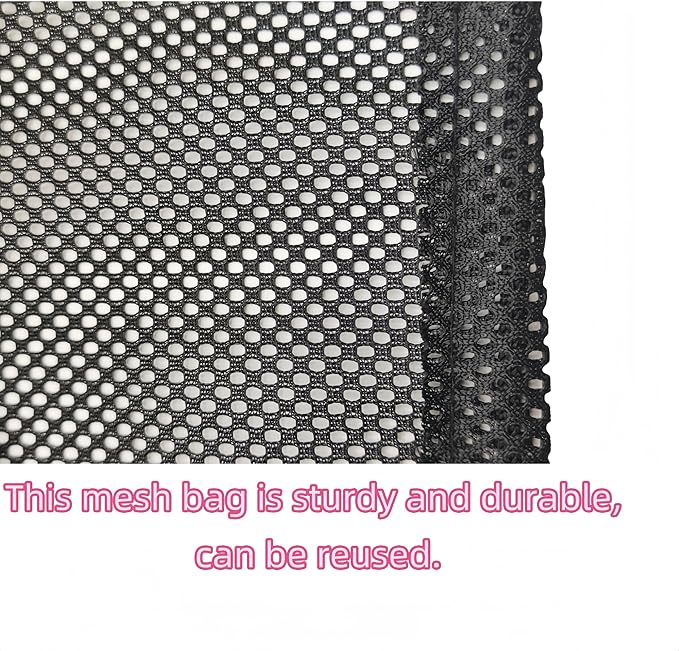 6 Pcs Mesh Bags Drawstring 11.8" x 7.5" Small Golf Ball Mesh Bag, Nylon Sports Net Bag Multipurpose for Golf Stuff Balls, Tennis ball and Travel