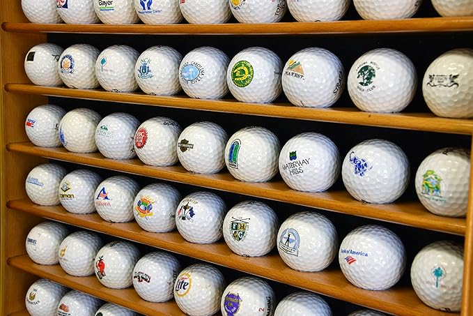 Golf Ball Display Case Holder Cabinet Wall Rack Stand Select Your Size 98% UV Lockable 5 Sizes 4 Colors to Choose