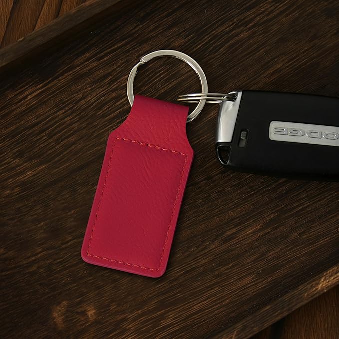 LaserGram Rectangle Keychain, Disc Golf, Personalized Engraving Included