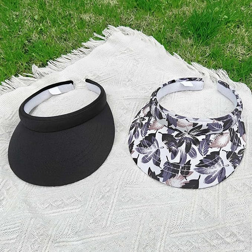 2 Pack Visor Women Men Sun Hat Clip On Visors Adjustable Sport Wide Brim Cap