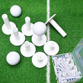 Rubber Golf Tees for Mats |Driving Range tee, Golf mat tees | Golf Accessories for Indoor & Outdoor Practice, 5 Sizes Rubber Tees & 20 Tall Plastic Golf Tees (32 Pcs)