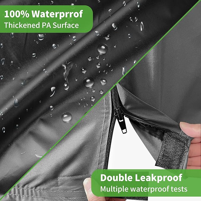 10L0L Heavy Duty 650D Golf Cart Cover for 2/4/6 Passengers EZGO, Club Car and Yamaha, All Weather Outdoor Protection Weatherproof
