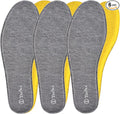 3 Pair -Shoe Inserts for Mens Memory Foam Insoles,Replacement Insoles for Work Boots Running Shoes, Cushion Shock Absorbing for Foot Pain Relief, Comfort Breathable Inner Soles Grey 42EU,US9